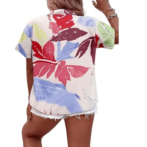 Women's Hawaiian Short Sleeve Shirt - NWOT - Picture 2 of 4